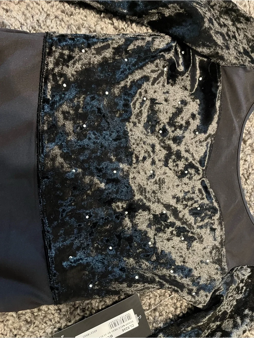 Bloch crushed velvet